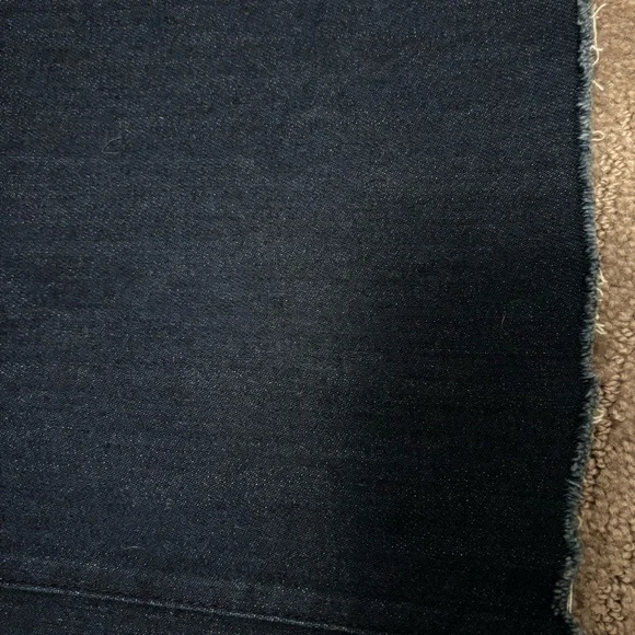 Frank & Eileen Italian East Galway Wide Leg Raw Hem Jeans Dark Wash Size 30 - Picture 9 of 10